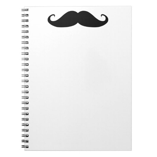 Mustache notebook notitieboek (Voorkant)