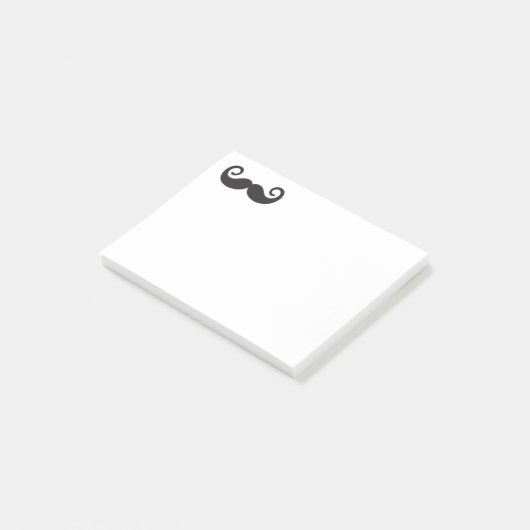 Mustache Notitieblok Post-it® Notes (Schuin)