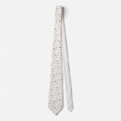 Mustache on Beige Necktie Tie Stropdas (Voorkant)