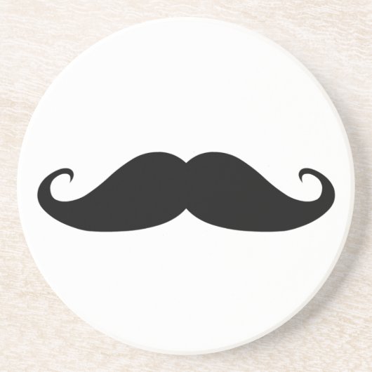 Mustache onderzetters! zandsteen onderzetter (Voorkant)