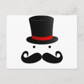 Mustache-ontwerp Briefkaart (Voorkant)