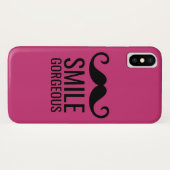 Mustache op ELKE KLEUR Case-Mate iPhone Case (Achterkant (horizontaal))