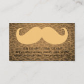 Mustache op  luipaard visitekaartje (Achterkant)