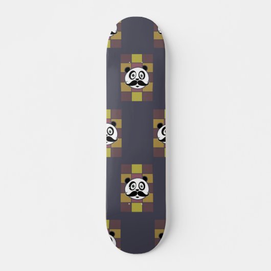 Mustache Panda 3 Persoonlijk Skateboard (Voorkant)