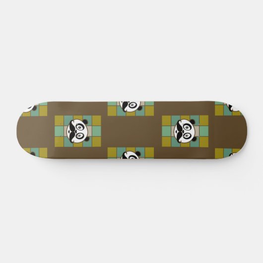 Mustache Panda 4 Persoonlijk Skateboard (Horizontaal)
