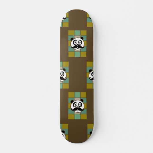 Mustache Panda 4 Persoonlijk Skateboard (Voorkant)