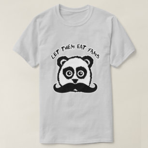 Mustache Panda laat ze yams eten T-shirt