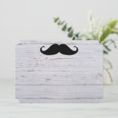 Mustache Party Shower Designer Destiny's Kaart (Staand voorkant)