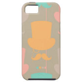 Mustache patroon 2 Case-Mate iPhone case (Achterkant)