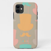 Mustache patroon 2 Case-Mate iPhone case (Achterkant)
