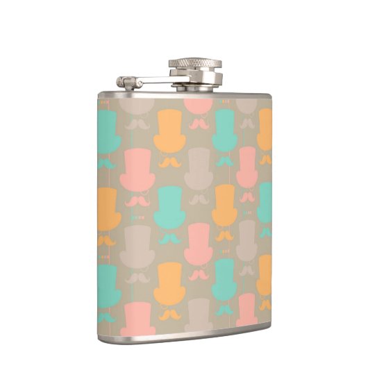 Mustache patroon 2 heupfles (Rechts)