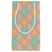 Mustache patroon 2 klein cadeauzakje (Voorkant)