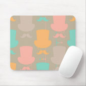Mustache patroon 2 muismat (Met muis)