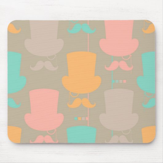 Mustache patroon 2 muismat (Voorkant)