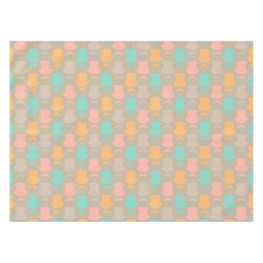 Mustache patroon 2 tafelkleed (Voorkant (Horizontaal))