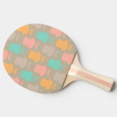 Mustache patroon 2 tafeltennisbatje (Zijkant)