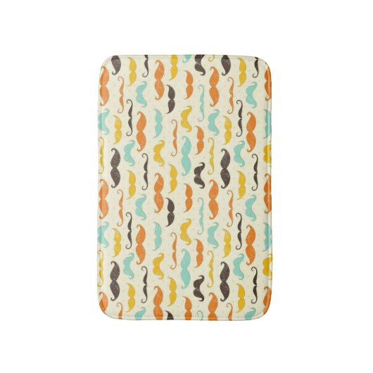 Mustache patroon 3 badmat (Voorkant Verticaal)