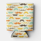 Mustache patroon 3 blikjeskoeler (Voorkant)
