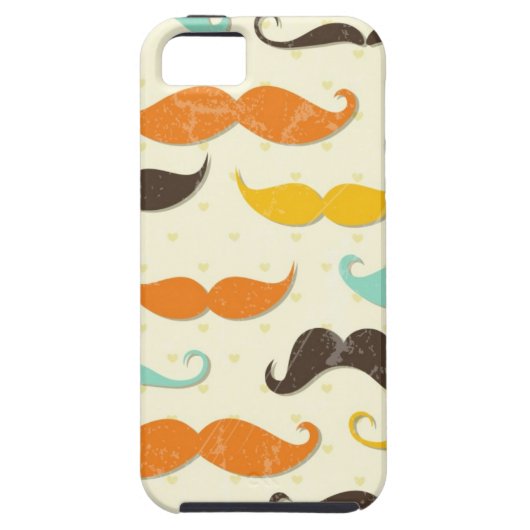 Mustache patroon 3 Case-Mate iPhone case (Achterkant)