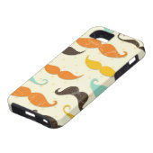 Mustache patroon 3 Case-Mate iPhone case (Onderkant)