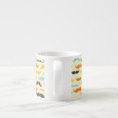 Mustache patroon 3 espresso kop (Achterkant)