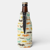 Mustache patroon 3 flesjeskoeler (Fles Achterkant)