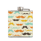 Mustache patroon 3 heupfles (Achterkant)