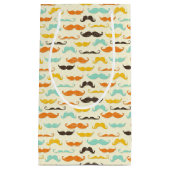 Mustache patroon 3 klein cadeauzakje (Voorkant)