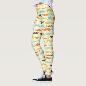 Mustache patroon 3 leggings (Links)