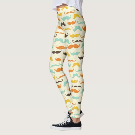 Mustache patroon 3 leggings (Links)