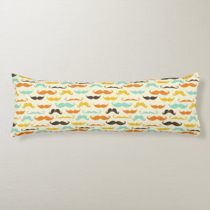 Mustache patroon 3 lichaamskussen