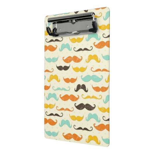 Mustache patroon 3 mini klembord (Angled2)