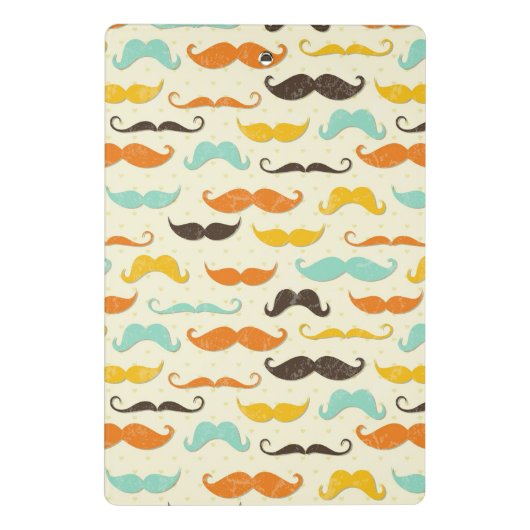 Mustache patroon 3 mini klembord (Achterkant)