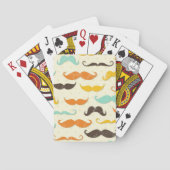Mustache patroon 3 pokerkaarten (Achterkant)
