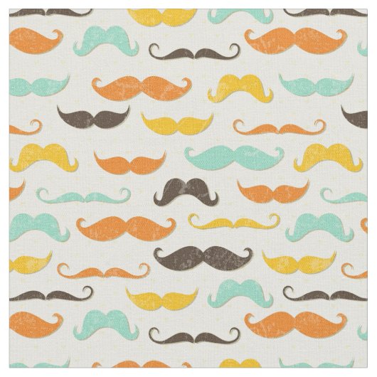 Mustache patroon 3 stof (Close Up)