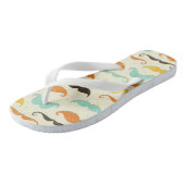 Mustache patroon 3 teenslippers (Schuin)
