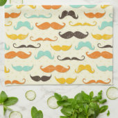 Mustache patroon 3 theedoek (Gevouwen)