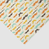 Mustache patroon 3 tissuepapier (Detail)