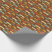 Mustache patroon cadeaupapier (Hoek)