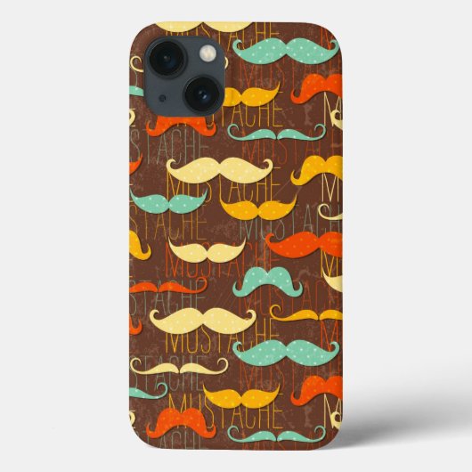 Mustache patroon Case-Mate iPhone case (Achterkant)