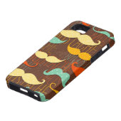 Mustache patroon Case-Mate iPhone case (Onderkant)