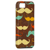 Mustache patroon Case-Mate iPhone case (Back/Rechts)