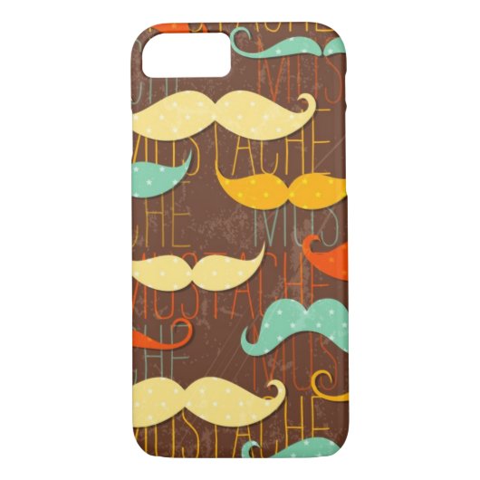 Mustache patroon Case-Mate iPhone case (Achterkant)
