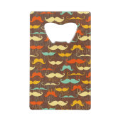 Mustache patroon creditkaart flessenopener (Achterkant)