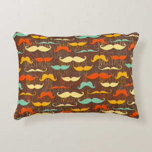 Mustache patroon decoratief kussen