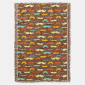 Mustache patroon deken (Voorkant Verticaal)