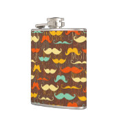 Mustache patroon heupfles (Links)