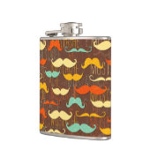 Mustache patroon heupfles (Links)