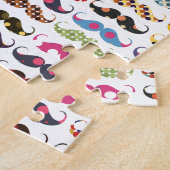 Mustache patroon is schattig legpuzzel (Zijkant)
