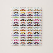 Mustache patroon is schattig legpuzzel (Verticaal)